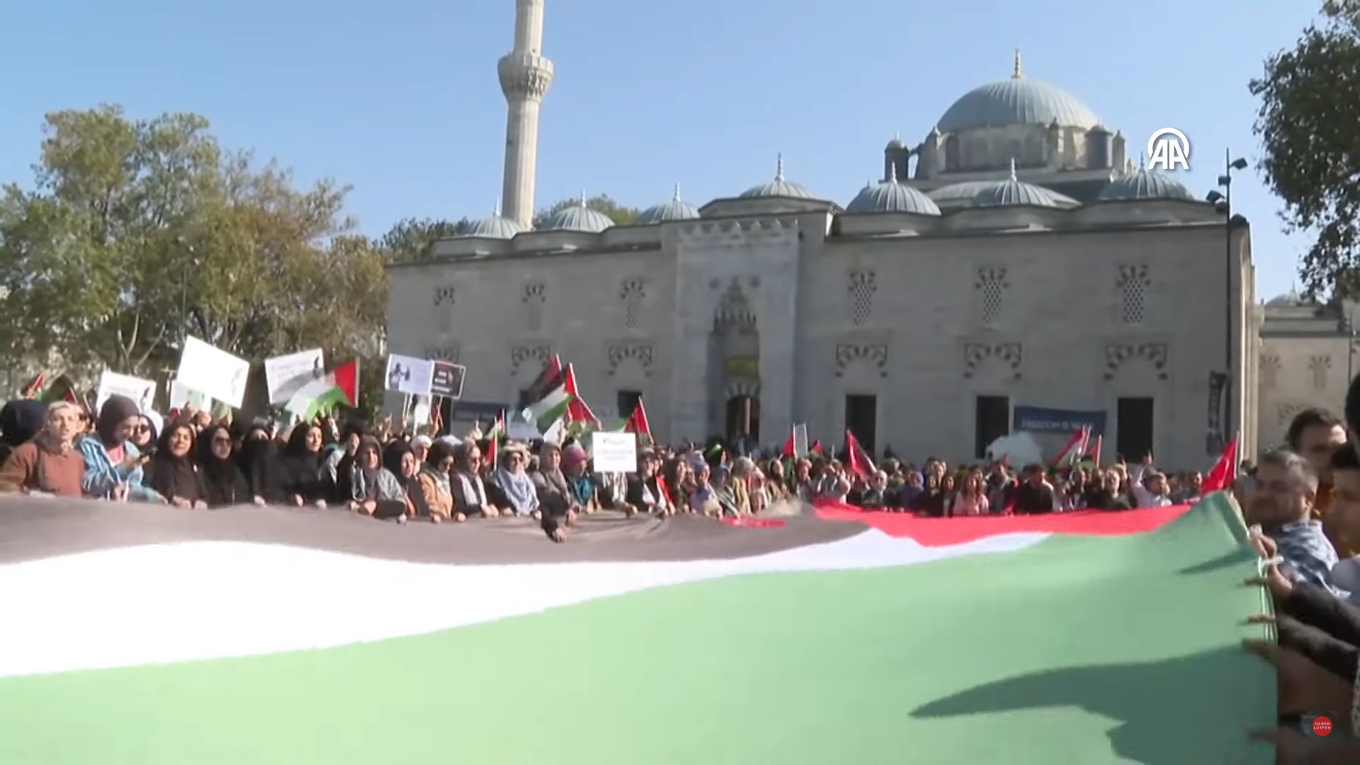 تظاهرة في اسطنبول دعما لفلسطين - طوفان الأقصى